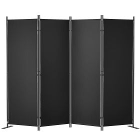 VEVOR Room Divider, 5.6 ft Room Dividers and Folding Privacy Screens (4-panel), Fabric Partition Room Dividers for Office, Bedroom, Dining Room,