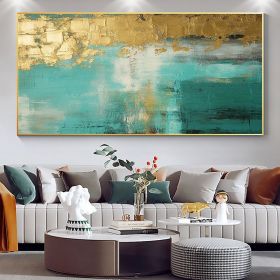 Handmade Oil Painting Large Original Gold Oil Painting on Canvas Abstract Gold Art Painting Bedroom Wall Decor Modern Textured Wall Art Decorativ (size: 100x150, Style: 01)