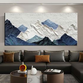 Handmade Oil Painting Thick Texture Abstract Landscape Oil Painting Gorgeous Abstract Landscape 3D Wall Art on Canvas Serene Abstract Landscape 3 (size: 150x220cm, Style: 01)