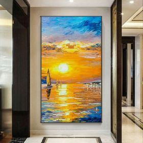 Handmade Oil Painting Modern Oil Painting On Canvas Abstract Oil Painting Hand Painted Large Wall Art For Living Room Hallway Bedroom Luxurious D (size: 60x120cm, Style: 01)